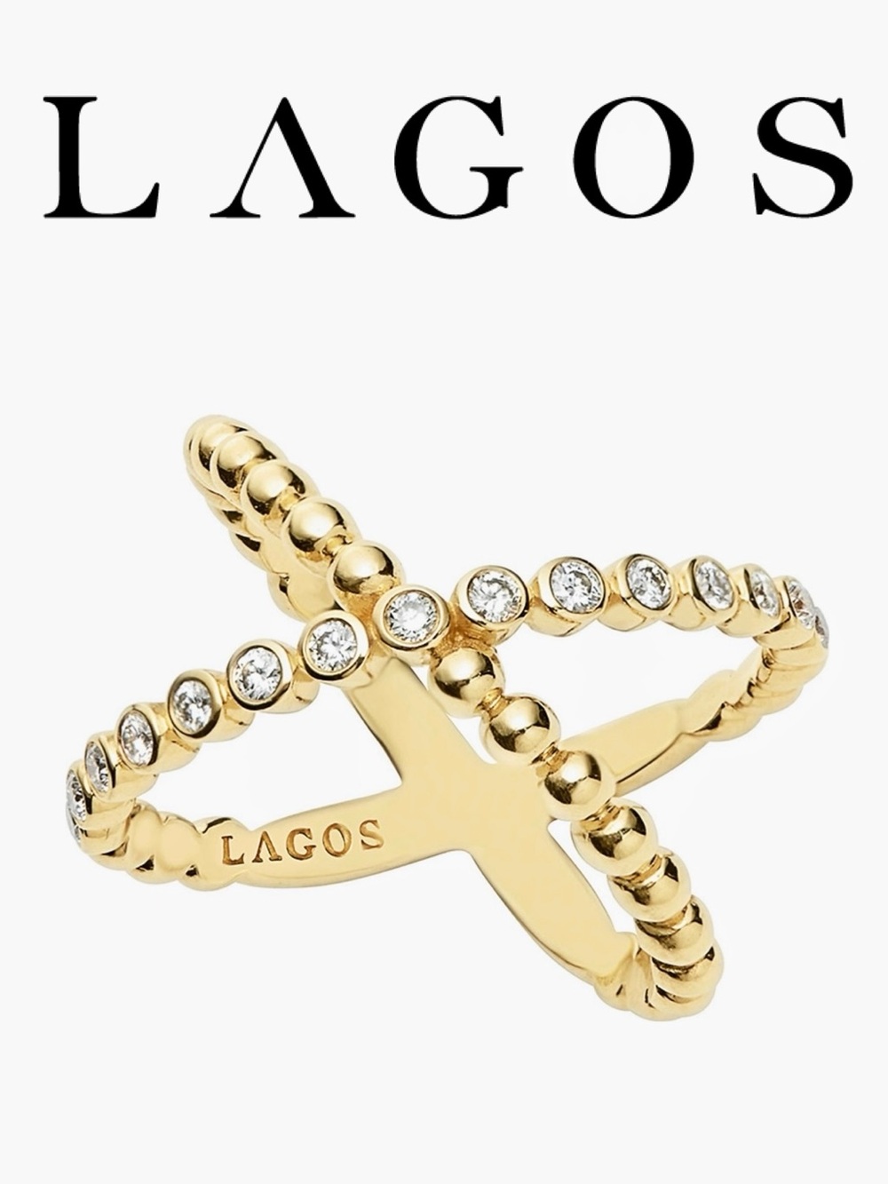 LAGOS Caviar Gold Collection 18K Gold & Diamond Ring